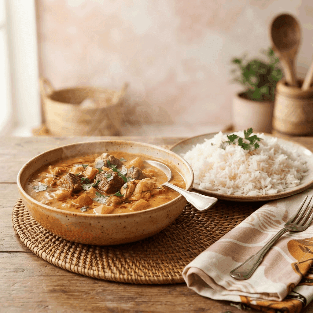 Groundnut Soup & Rice